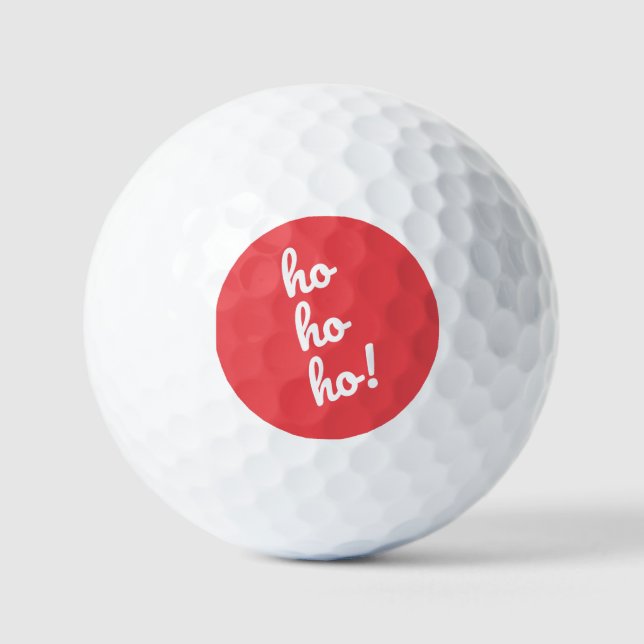 Balles De Golf Ho Ho Ho! Santa Ho Noël (Recto)