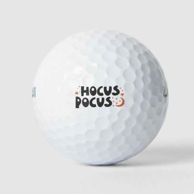 Balles De Golf Hocus Pocus chat citrouille halloween éffrayant (Devant)