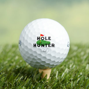 Balles De Golf Hole Hunter Funny Golf Mème, Monogramme Personnali