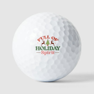 Balles De Golf Holiday Spirit Retro Super Noël