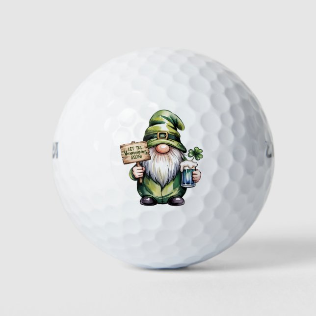 Balles De Golf HolidayGolfBalls St Pats  Let the Shannagins Begin (Devant)