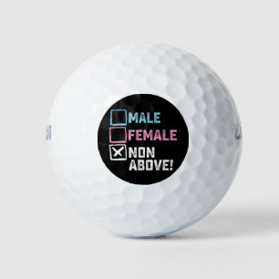 Balles De Golf Homme Femme Non Au-dessus ! Drôle Transgenre Gays