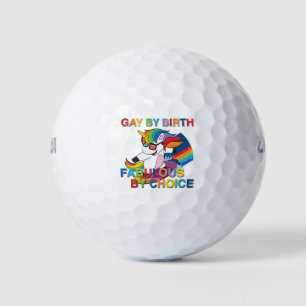 Balles De Golf Homosexuel par la naissance, fabuleuse par le