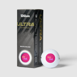 Balles De Golf Hot Pink Wilson Ultra boules de golf 3 pk