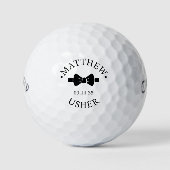 Balles De Golf Huissier à nœud papillon (Devant)