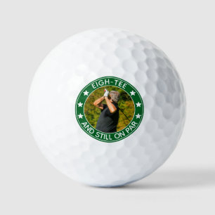 Balles De Golf Huit-tee et toujours sur Par Funny 80e anniversair