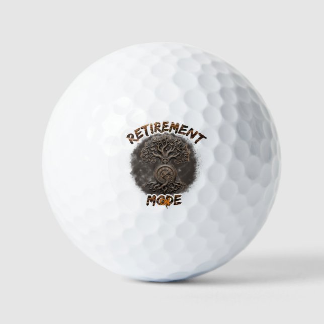 Balles De Golf Humeur de retraite sur  (Recto)