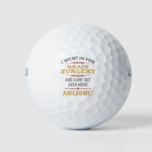 Balles De Golf Humour de récupération de chirurgie du cerveau