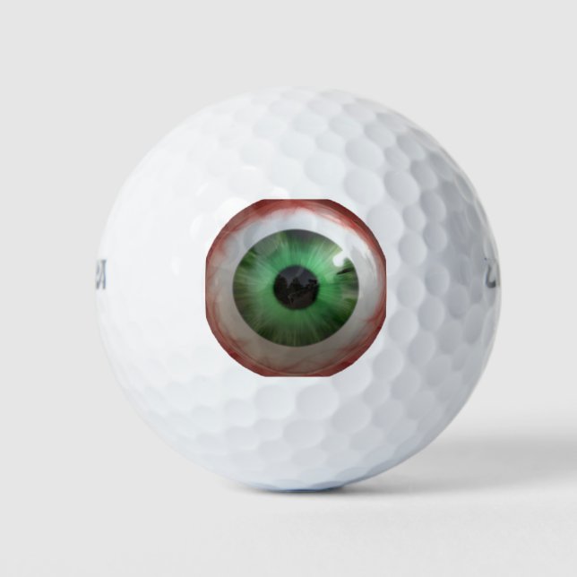 Balles De Golf Humour Déplaisant Green Eye-ball (Devant)
