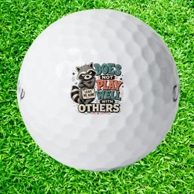 Balles De Golf  Humour d'introverti sur les ratons laveurs (Own the course with introvert raccoon humor)