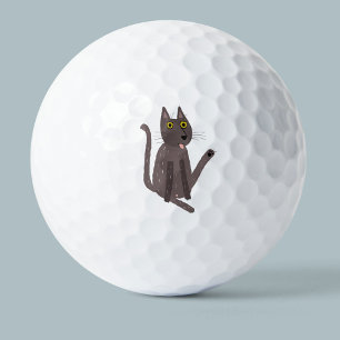 Balles De Golf Humour drôle de chat