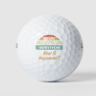 Balles De Golf Humour survivant de la chirurgie du cerveau