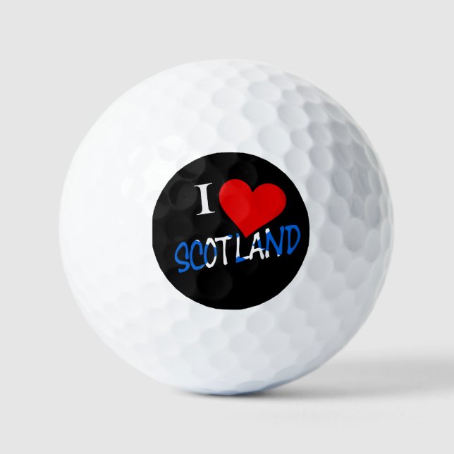 Balles De Golf I Heart Scotland overlay va gbcnt (Recto)