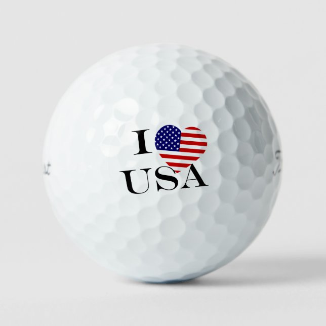 Balles De Golf I Heartflag USA bk tpv1 gbcnt (Recto)