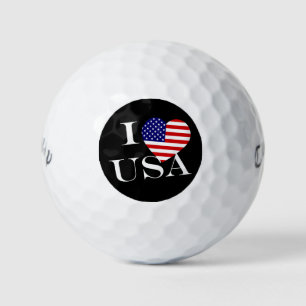 Balles De Golf I Heartflag USA wt cwb gbcnt