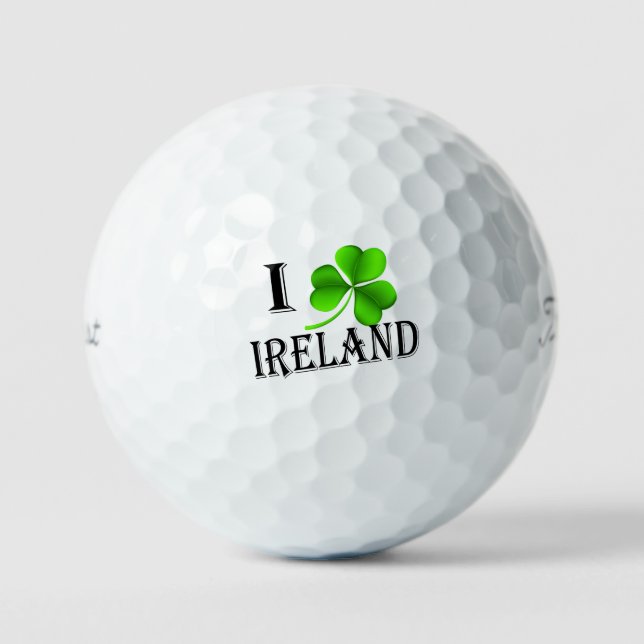 Balles De Golf I Irlande Shamrock bk tpv1 gbcn (Recto)