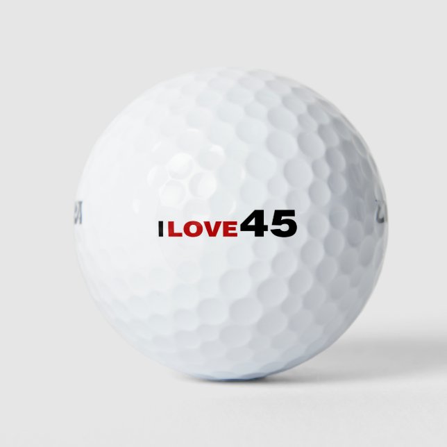 Balles De Golf I Love 45 (Devant)