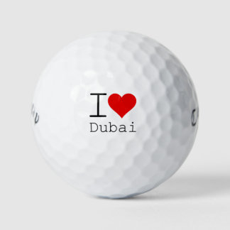 Balles De Golf I Love Dubai COEUR