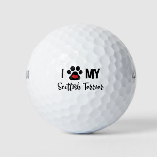 Balles De Golf I Love my Scottish Terrier