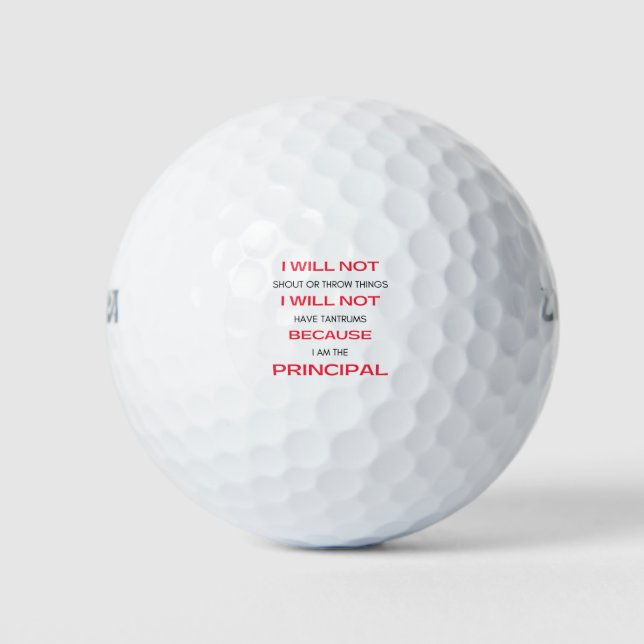 Balles De Golf I Will Not Shout Or Throw Things 2 (Devant)