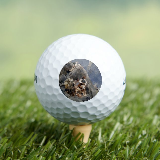 Balles De Golf Icônes amérindiennes : Guerriers Apache, Cavalerie (T-shirt Insitu)