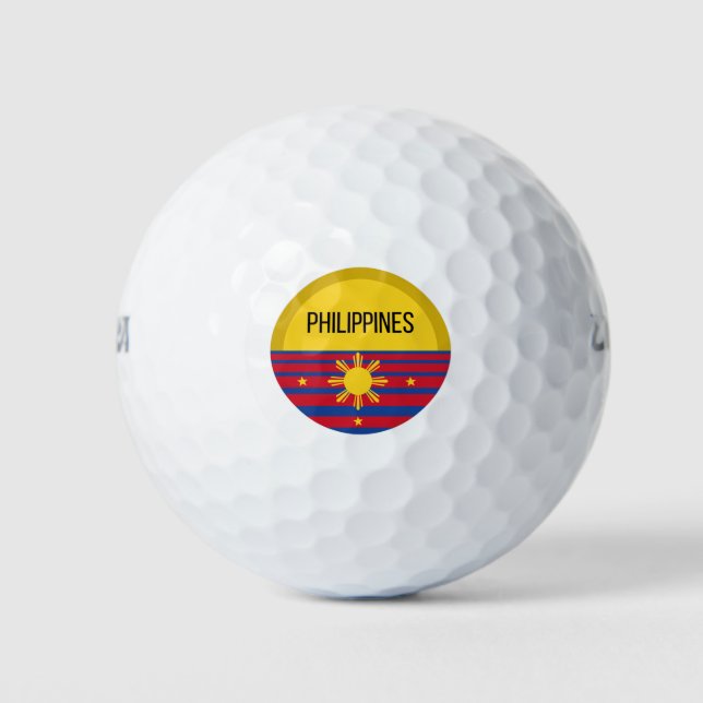Balles De Golf Idées de design mignonne Philippines Coucher de so (Devant)
