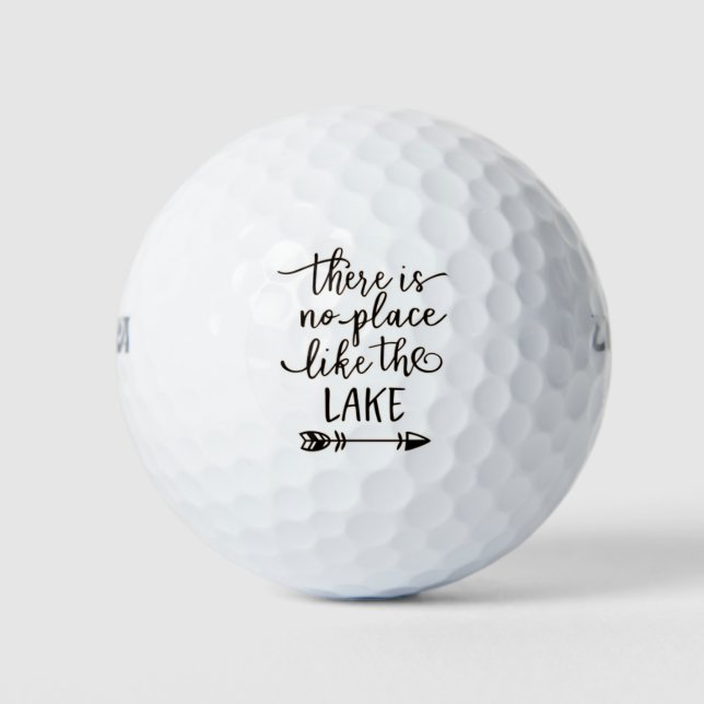 BALLES DE GOLF **IL N'Y A PAS D'ENDROIT COMME LE LAC** (Devant)