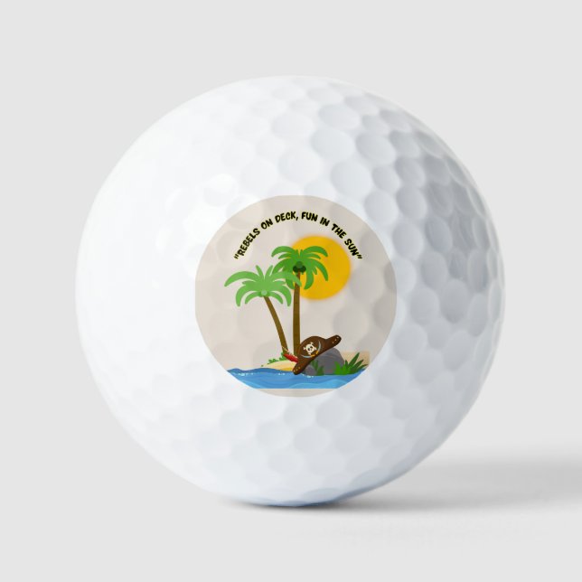 Balles De Golf île de pirate plage (Recto)