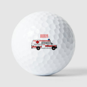 Balles De Golf Illustration d'ambulance