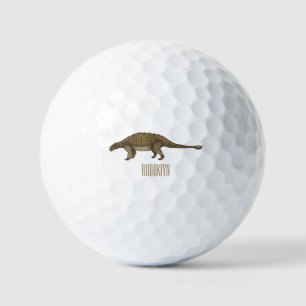Balles De Golf Illustration d'Ankylosaurus
