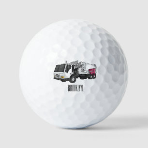 Balles De Golf Illustration de camion à ordures
