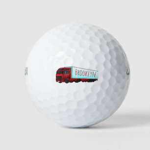 Balles De Golf Illustration de camion roumain