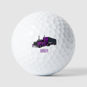 Balles De Golf Illustration de camion semi-remorque