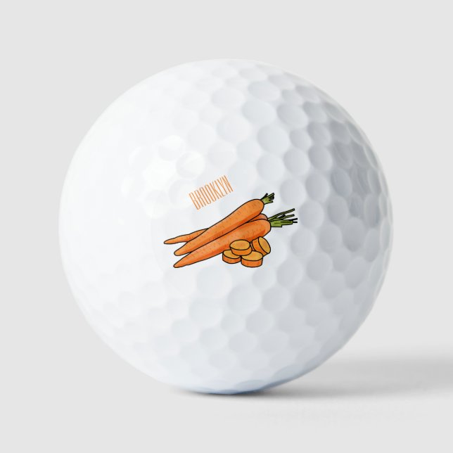 Balles De Golf Illustration de carotte (Recto)