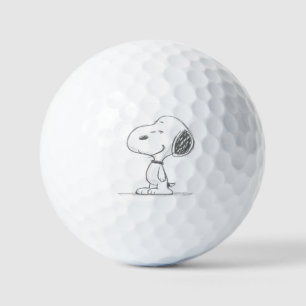 Balles De Golf Illustration de croquis minimaliste de chien Beagl