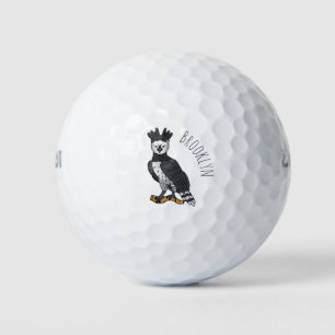 Balles De Golf Illustration de dessin animé d'aigle harpie