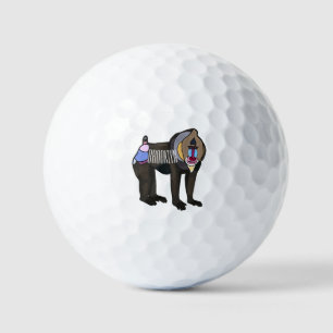 Balles De Golf Illustration de dessin animé Mandrill