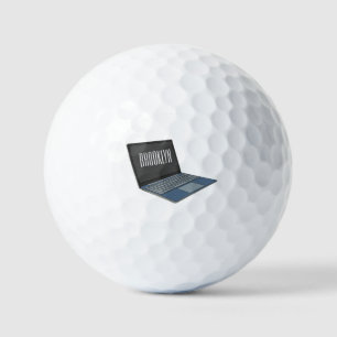 Balles De Golf Illustration de dessin sur ordinateur portable