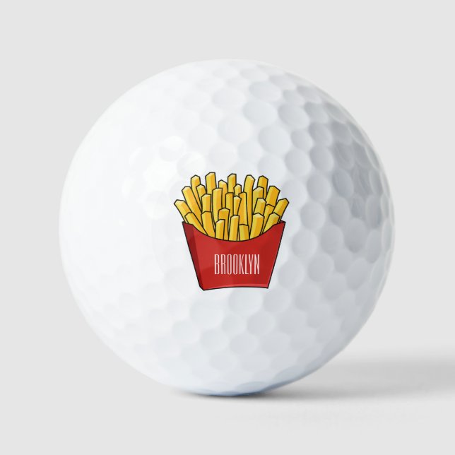Balles De Golf Illustration de frites (Recto)