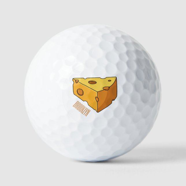 Balles De Golf Illustration de fromage (Recto)