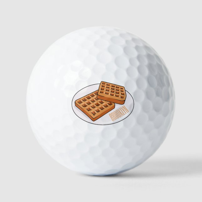 Balles De Golf Illustration de gaufre (Recto)