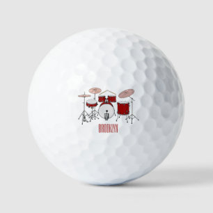 Balles De Golf Illustration de kit de batterie