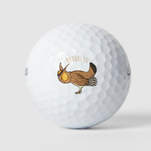 Balles De Golf Illustration de la bande dessinée de poulet de pra