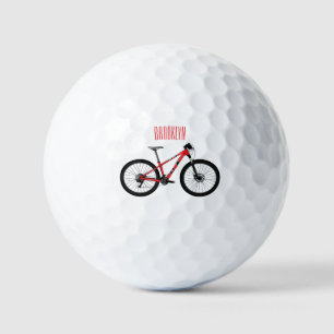 Balles De Golf Illustration de la bande dessinée de vélo
