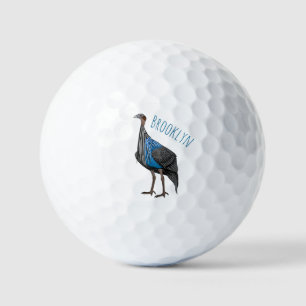 Balles De Golf Illustration de la caricature de la vautour