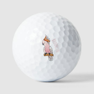 Balles De Golf Illustration de la caricature de l'oiseau de cobay