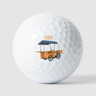 Balles De Golf Illustration de la carotte de vélo