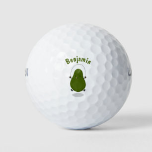 Balles De Golf Illustration de la corde à sauter à l'avocat migno