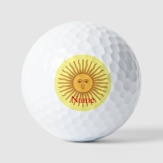 Balles De Golf Illustration de l'art face soleil Thunder_Cove (Recto)