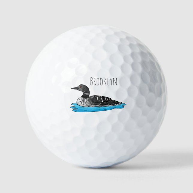 Balles De Golf Illustration de Loon bird (Recto)